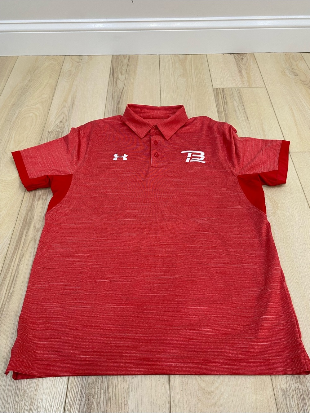 Under Armour Polo Shirt Mens LG Tom Brady TB12 Performance Football Short Sleeve